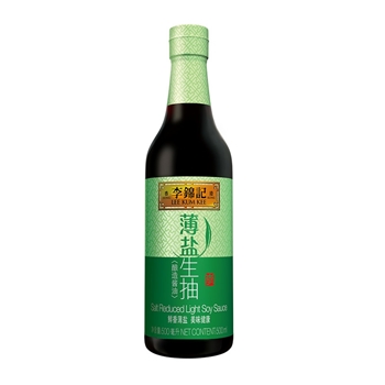 李锦记薄盐生抽500ml 天然酿造薄盐健康酱油精选原料凉拌家用调味