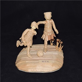 纯手工草编—踢足球